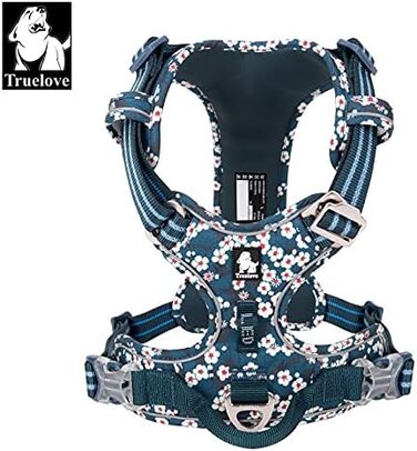 Нашийник для собак WINHYEPET Truelove No Pull TLH56512, світловідбиваючий, м'який, з регулюванням, XS, блакитний