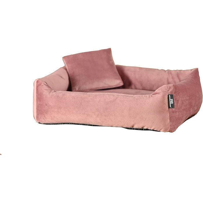 М'яке та миється собаче ліжко - диванчик для маленьких собак Rohrschneider, Рожевий, з набором пакетів для збору відходів, Рожевий