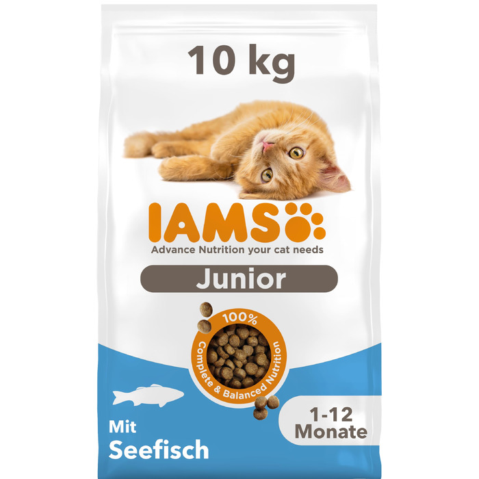 Сухий корм для кошенят IAMS з морською рибою для віку від 1 до 12 місяців, 10 кг