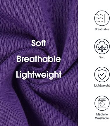 Світшот для собак IECOii з капюшоном, розміри M-4XL, фіолетовий