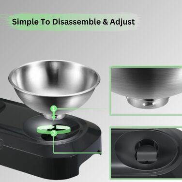 Підвищені годівниці для котів H&A Petcare: набір з 2 мисок під кутом 0 та 15°, з нержавіючої сталі