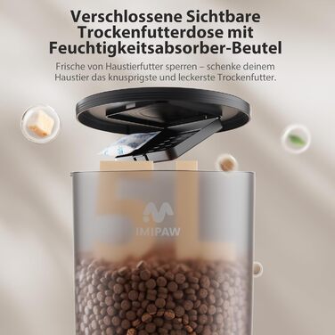 Автомат годівлі для котів IMIPAW 5G WiFi, з керуванням через додаток, для котів та собак