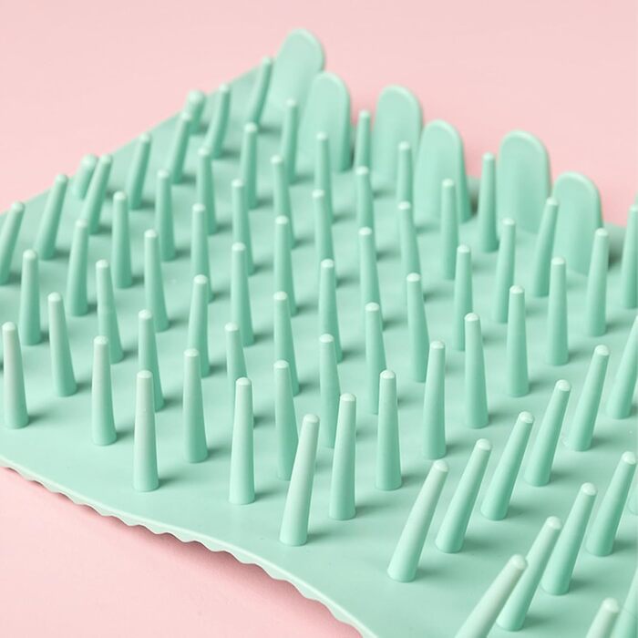 Миска для миття лап собак Tuxxjzm, не протікає, для чищення лап, видалення бруду, щітка для собак, м'яка машина для чищення лап, покращена ефективність очищення, зелений (зелений, Small)