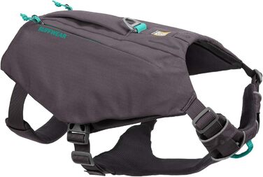 Шлея для собак RUFFWEAR Switchbak з кишенями, комфортна для прогулянок і подорожей, для малих порід, сірий граніт