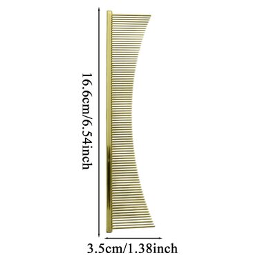 Гребінець для собак та котів, щітка для грумінгу, аксесуари для купання, для довгошерстих порід, цуценят (золотий)