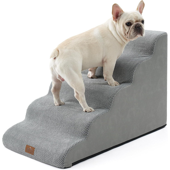 Сходинки для собак COZY KISS: зручні та міцні для малих собак, сірі (83x50x57 см)