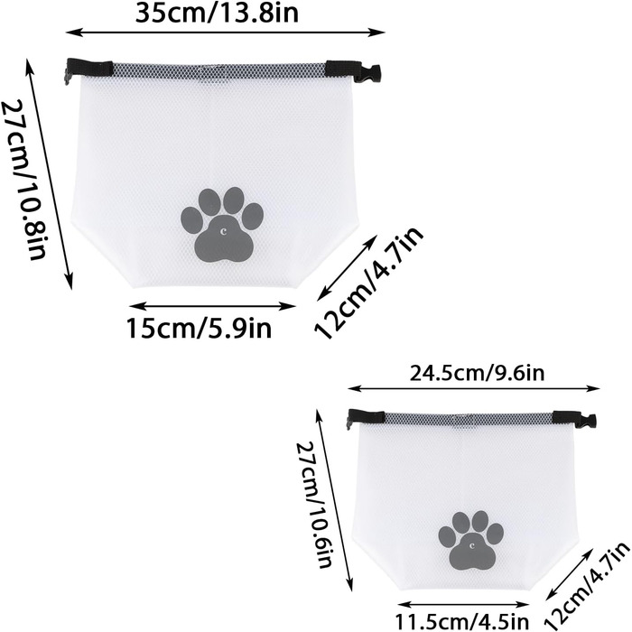 Сумка для зберігання корму для тварин, 2 шт., складна, BPA-free, харчова, прозора - для подорожей, кемпінгу, перевезення корму