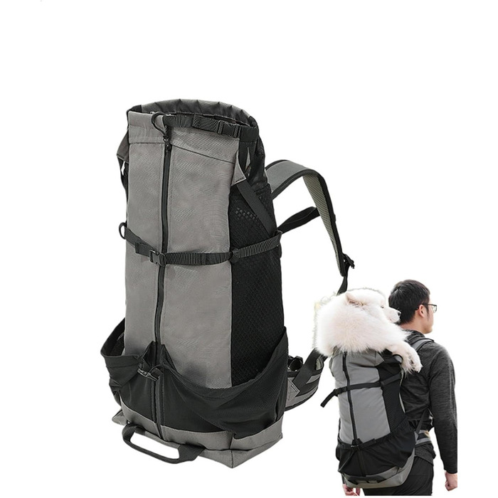 Рюкзак для тварин, рюкзак для собак з великим регульованим відділенням, кліпса від випадання шерсті, аксесуари для тварин