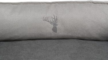 Ліжко для собак TRIXIE Leni, 60x50 см, пісок/сірий - зручне місце для сну з подушкою, кошик для собак середніх порід, неслизьке та пральне