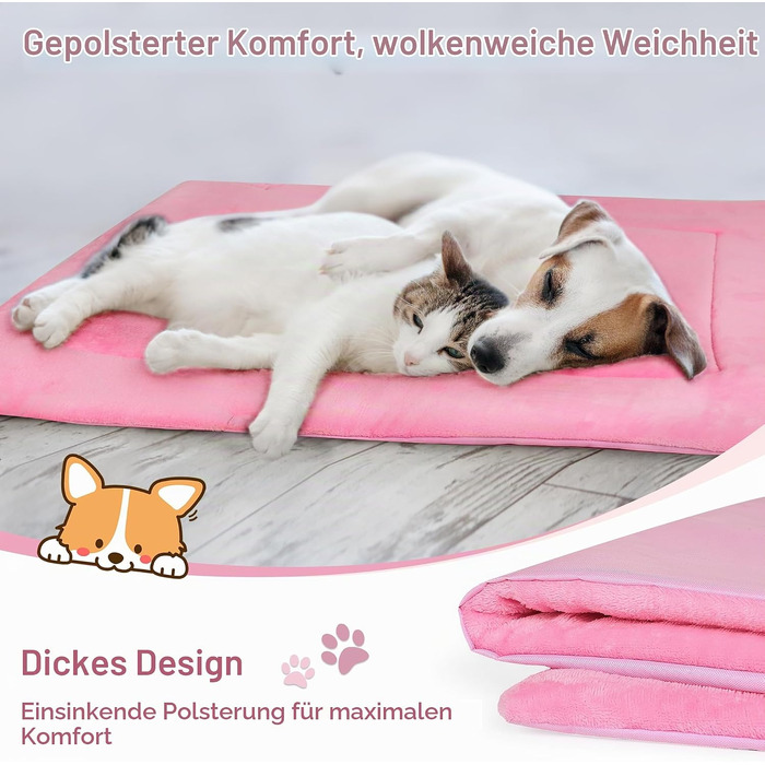 Водонепроникний килимок для собак Pawsse для подорожей та кемпінгу, складана підстилка в авто, сіра (80 x 60 см)