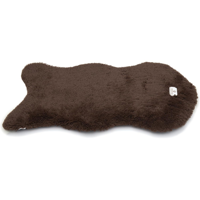Ортопедичне собаче ліжко Pfoten&nasen® вологостійке, 128x80 см, коричневе. Легко миється, підходить для великих собак.