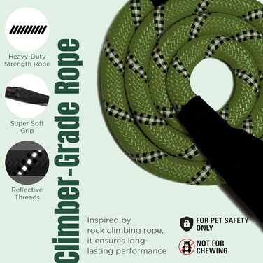 ARCA PET Пояс для безпеки собаки, універсальний, світловідбиваючий, міцний, автомобільний ремінь безпеки для собак, з кліпсами, пряжками та карабінами з легованої сталі, армійного кольору