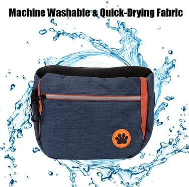 Сумка для собак Lpitoy, сумка для дресирування собак, сумка для прогулянок з регульованим поясом, для собак і цуценят, блакитна