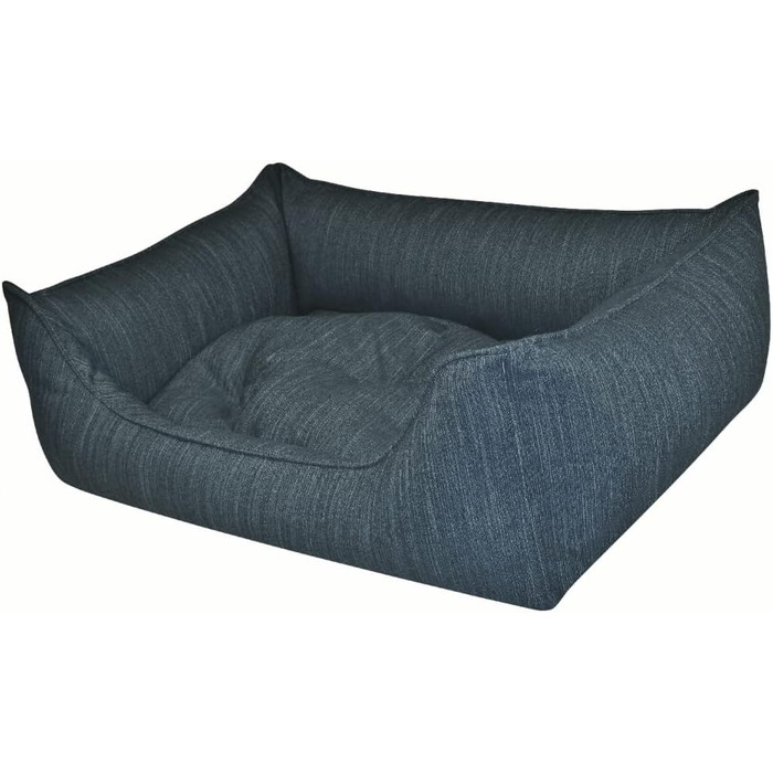 Ліжко для собак Eco Dog Erde з знімним чохлом та м'якою начинкою, що стирається, для захисту суглобів, комфортне та міцне, преміум-якість, Made in Germany, розмір XL, блакитне