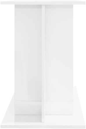 vidaXL підставка для акваріума, білий глянець, 100x40x60 см, ДСП