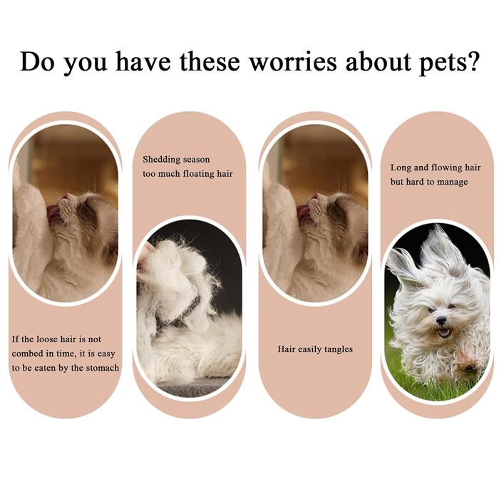 Професійна щітка для котів з випадаючими щетинками, для довгошерстих порід, цуценят та кошенят, щоденний догляд вдома та на вулиці, рекомендована ветеринарами, білий колір