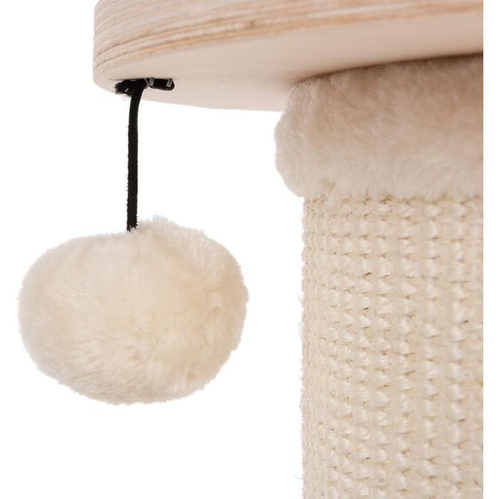 Дряпка для котів Natura Paradise Jasmine з кріпленням до стіни | Дряпка-дерево | Висота 136 см (S, Кремовий)