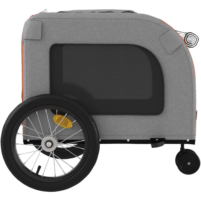 Причіп для тварин на велосипед Оксфорд та Ізон - Оранжевий, 63 x 121 x 65 см