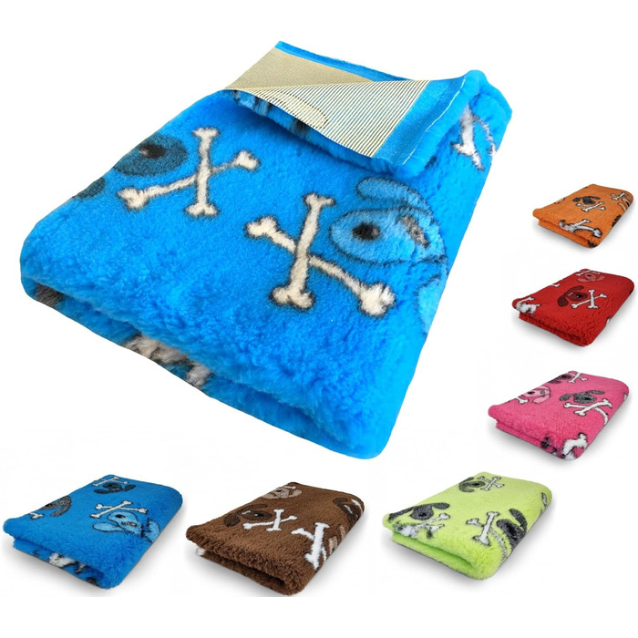 Килимок для собак Elropet Premium, антиковзаючий, для маленьких та великих собак, Vet Bed, розмір S (80x50 см), блакитний