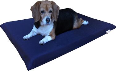 Лежанка для собак з Memory Foam - водонепроникний вкладиш, знімна наволочка, 2 розміри, 12 кольорів. Розмір M (34'X27'X3'), 2 шт. Розмір L (34'X27'X3', 1680 Ballistic Blue)