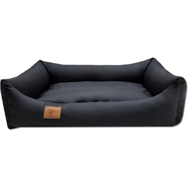 Крісло-лежанка для собак та котів Odol-Plu, 90 x 60 см, водовідштовхувальне, чорне