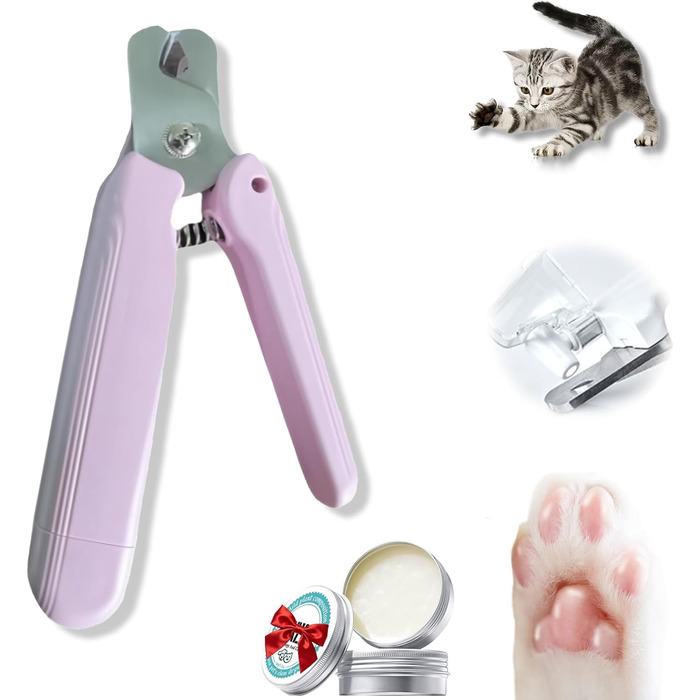 Триммер для собак та котів 2-в-1 з LED підсвічуванням та контейнером для збору шерсті, Krallenschneider