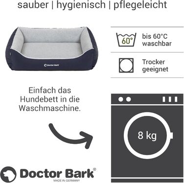 Ліжко для собак Doctor Bark Kleine Hunde - зручне та м'яке, зелений колір, розмір L (97x75 см)