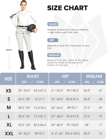 Легінси для верхової їзди FitsT4 для жінок та дівчаток, білі, з повним силіконовим покриттям, кишенею для телефону та петлями для ременя. Ідеально для верхової їзди та тренувань коней. Розмір M