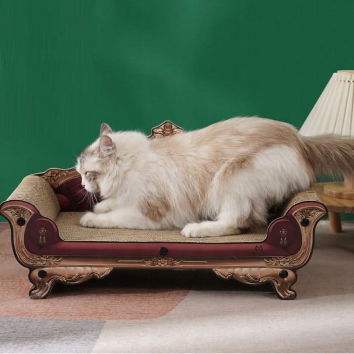 Дряпалка для котів з картону - імітація дивану, 58x28x25 см