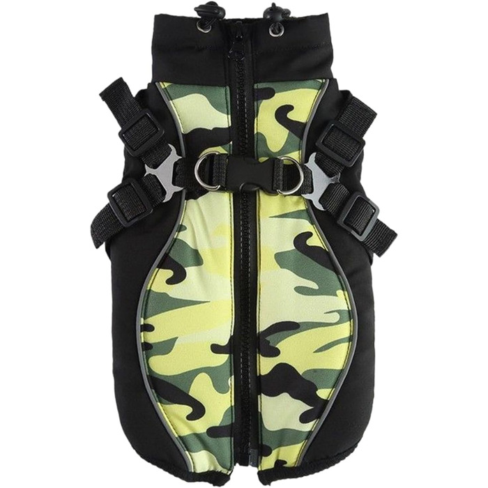 Зимний теплий накид для собак та котів, флісова куртка, розмір M та L, для цуценят та собак, підходить для породного пояса (L)