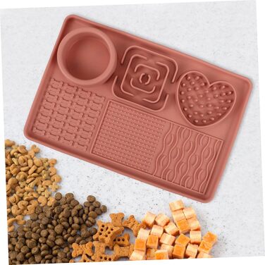 Мапа-заспокійливий килимок для собак та котів з силікону з присосками. Забезпечує повільне споживання їжі та сприяє травленню. Великий килимок для цуценят та котів.