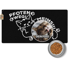 Персоналізована килимок для годування котів з фотографією - 