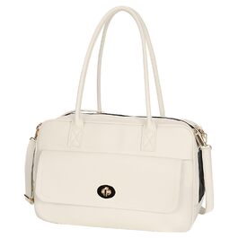 Сумка-переноска для тварин Modische: стильна сумка-переноска для собак та котів, білий/оптичний сад, схвалена TSA