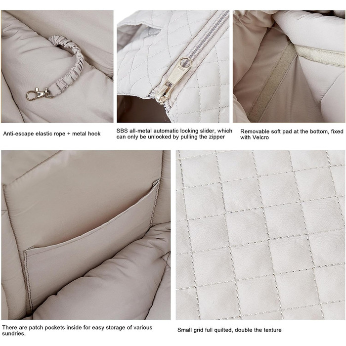 Сумка-переноска для собак, з бавовни, для маленьких собак, котів, цуценят (світло-сірий)