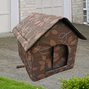 Будка для собак та котів — тепле ізольоване ліжко для тварин, вуличний будиночок, розмір L