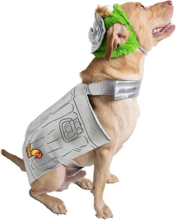 Костюм для собак Pet Krewe Oscar The Grouch, X-Large, для маленьких, середніх, великих та екстра-великих собак, ідеально для Хелловіну, Різдва, вечірок, фотосесій, подарунок для любителів собак, срібний