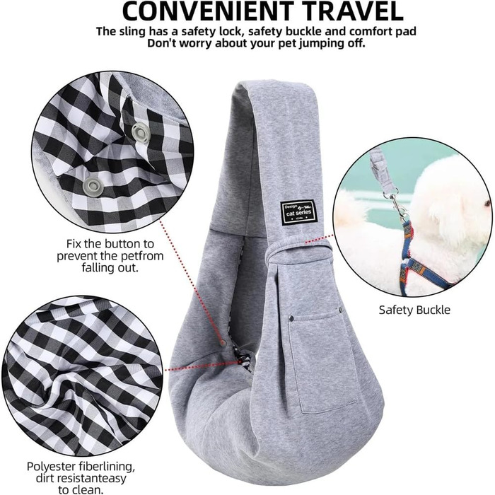 Транспортна сумка для собак Mymai - сіра, до 15 кг. Зручна переноска для вигулу та подорожей