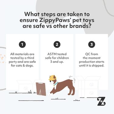 ZippyPaws Плюшеві іграшки для собак Holiday Mini Donutz, набір 6 шт, з пищалками, для малих і середніх порід, святковий подарунок