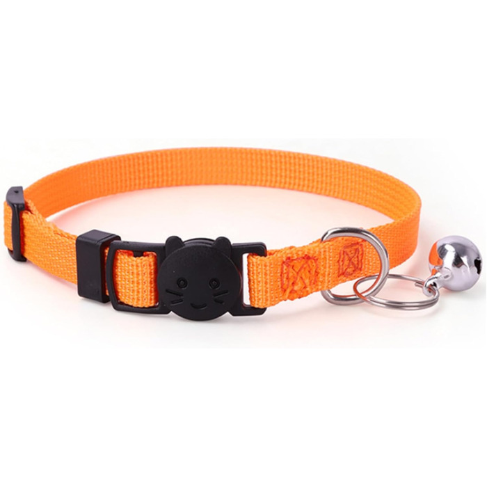 Індивідуальний ошийник для кота з дзвіночком, лазерним гравіюванням, нічним відбиттям, нейлоновий ошийник, милий ошийник з квітковим візерунком, анти-втрата для котів (нейлон)
