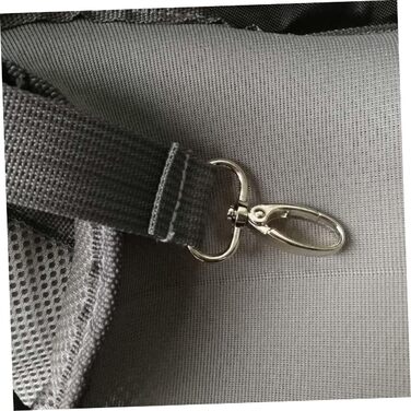 Сумка-переноска для тварин BESPORTBLE: міцна переноска для собак та котів, з вентиляційними вікнами та регульованими ременями, для подорожей з маленькими тваринами та цуценятами (чорна)