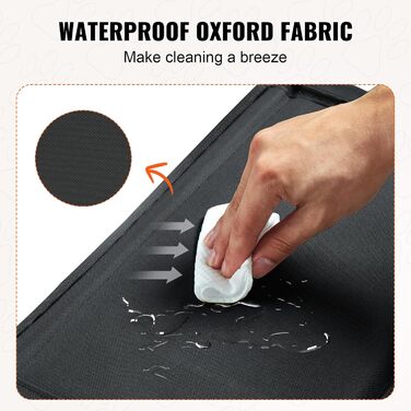 Автокрісло для собак VEVOR - водонепроникне, з підставкою, для собак до 22 кг (S, чорний)