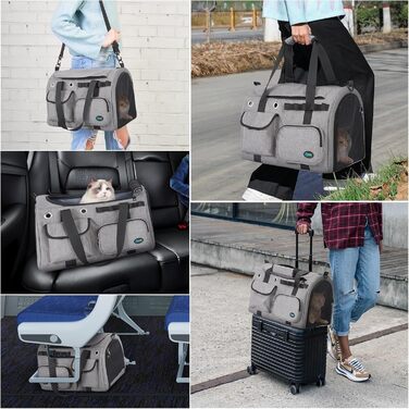 Транспортна переноска для кота Ownpets, складна, 45x30x31 см