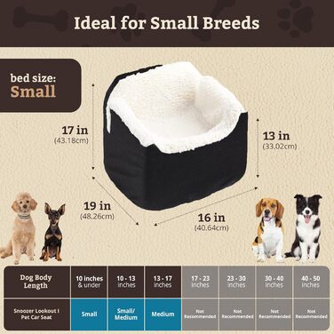 Автокрісло для собак Snoozer Lookout I, чорний діамант, 2,3-6,8 кг