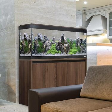 Акваріум Fluval Roma 200 чорний, 45500 г – стильний скляний акваріум для дому