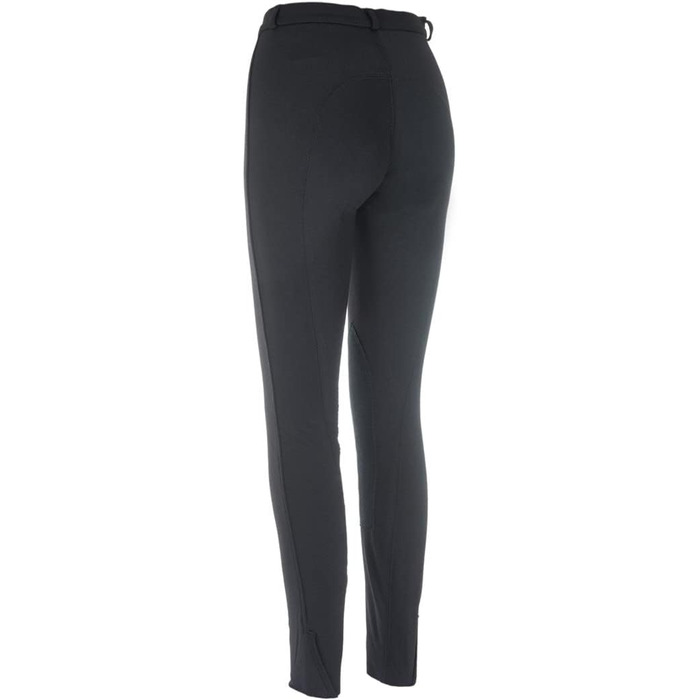 Дитячі штани для верхової їзди RL24 Winter - чорні, розмір 98-176 | З накладкою на коліна з синтетичної шкіри, дихаючі, теплі | Верхова екіпіровка для дітей