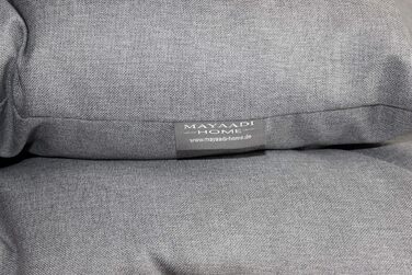 Ортопедичний лежак для собак Mayaadi-Home: лежанка-кішечка, матрац, корзина. Підходить для алергіків, легко миється. Сірий, розмір M (60x50 см)