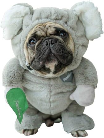 Костюм на Хелловін для собак та котів, Коала, розмір 4 (50,8–58,4 см висота, обхват < 68,6 см)