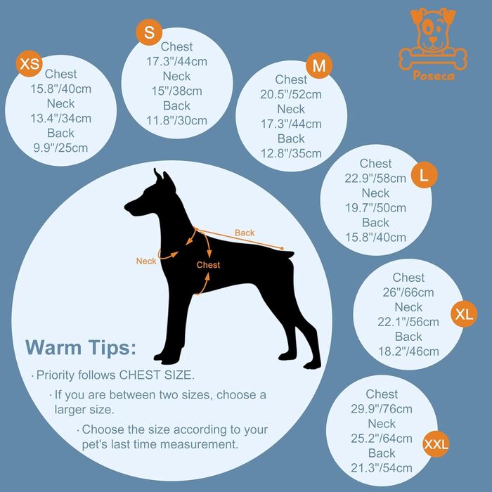 Теплий зимовий одяг для собак – куртка з флісу, світловідбиваюча, водо- та вітронепроникна, з інтегрованим повідком (S, світло-блакитний)