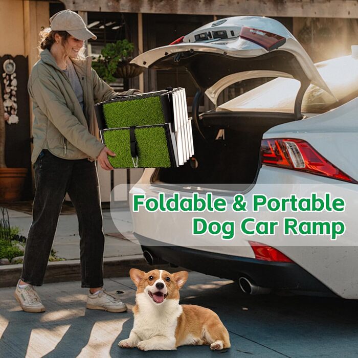 Східці для собак Hunderampe, легкі алюмінієві сходи для великих собак, з антиковзким покриттям, підходять для SUV, Jeep та вантажівок, до 70 кг