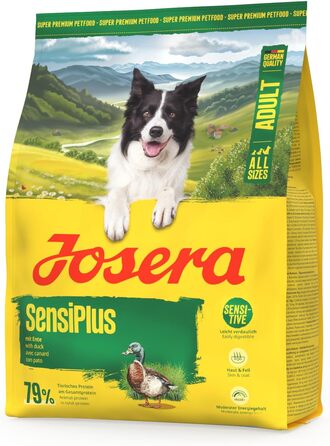 Сухий корм для дорослих собак Josera SensiPlus з качкою та рисом, гіпоалергенний, 12.5 кг